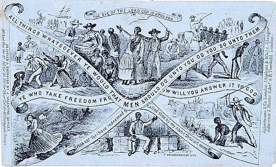 Circa 1850 British anti-slavery envelope