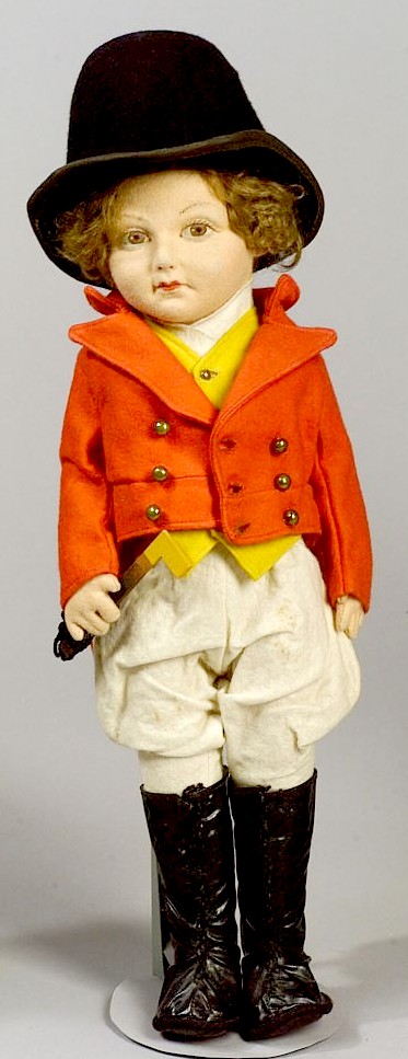 Norah Wellings "Master of the Hounds" doll in hunt attire