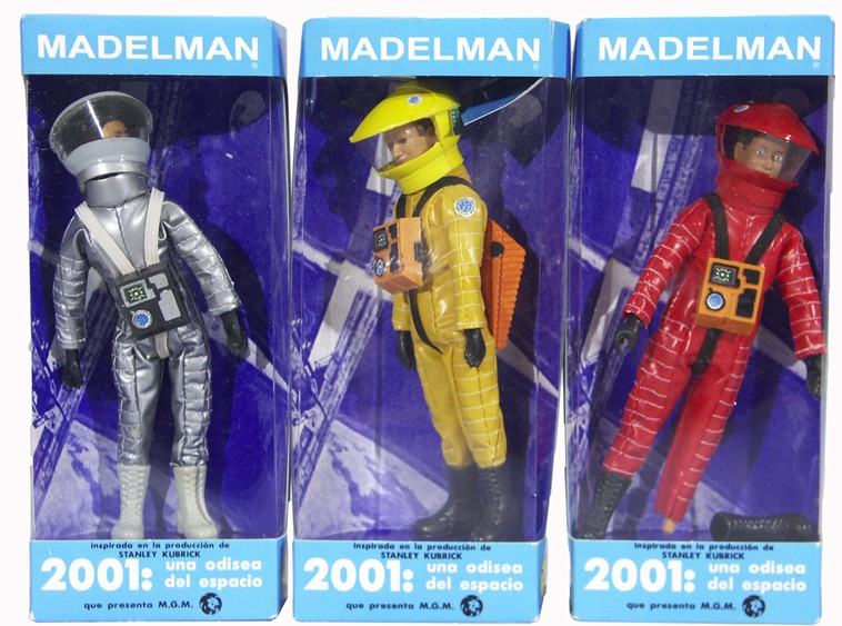 Action Figures (3); 2001 Space Odyssey, Spanish, Original Boxes.