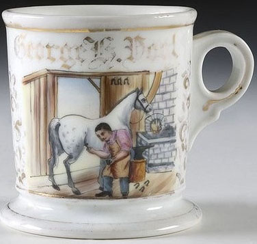 Farrier or blacksmith occupational shaving mug