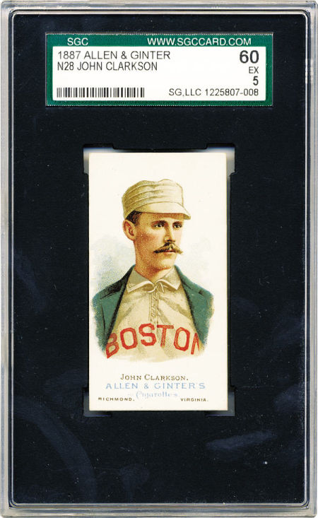 An Allen & Ginter tobacco card, 1887, John Clarkson