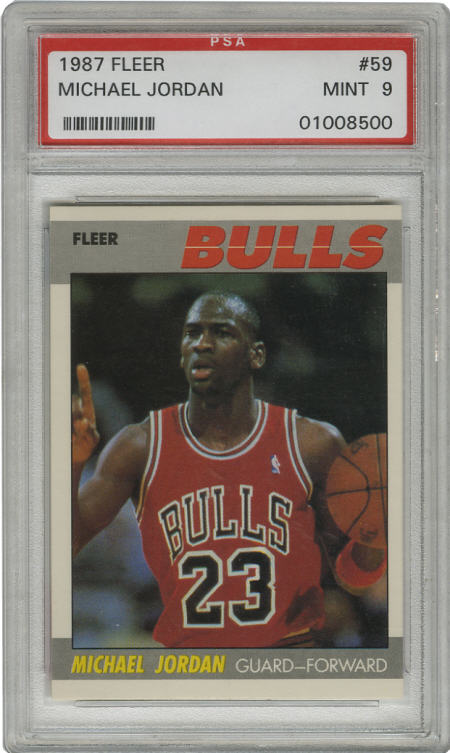 michael jordan 1987 fleer basketball card