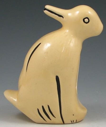 Weller Pottery; Planter, Duck or Rabbit, Double Figures ...