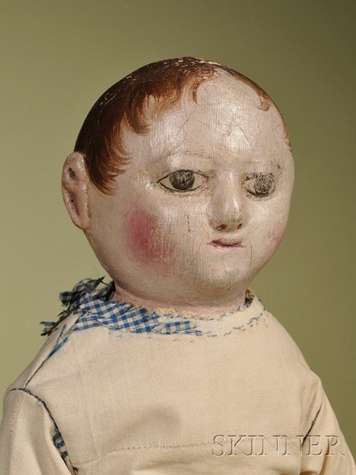 An Izannah Walker cloth Child doll, image courtesy of Skinner