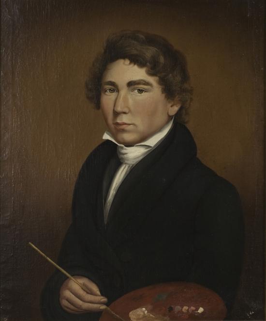 William Matthew Prior, only known self portrait