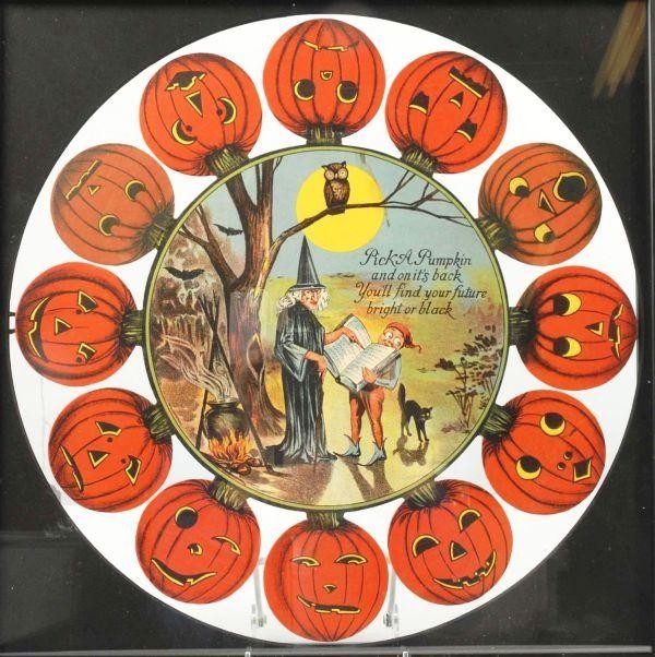 Halloween Fortune Teller Game with Witch and Pick A Pumpkin verse