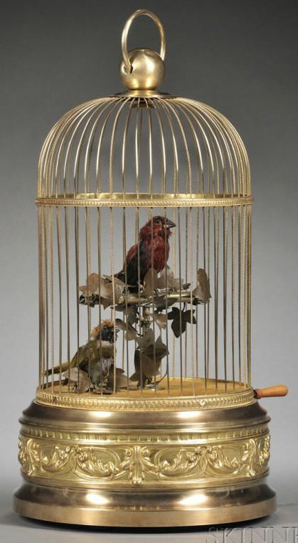 Double singing bird automaton by Bontems, France, no. 5414125