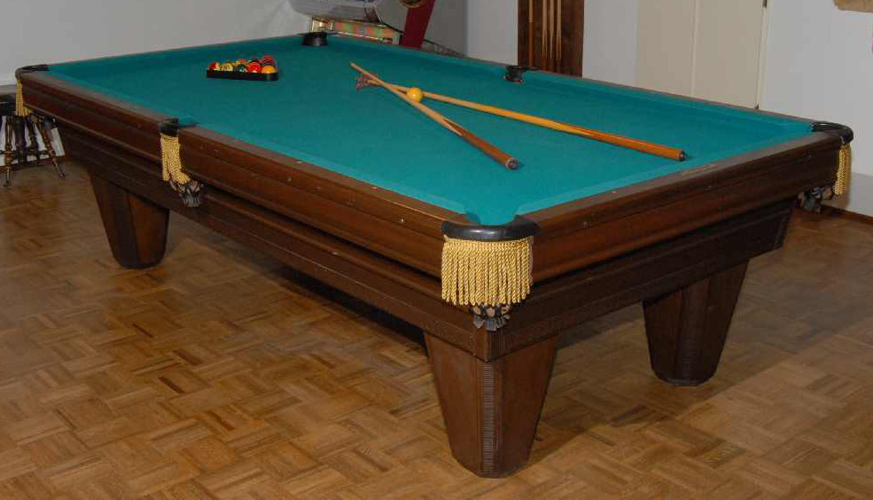 Billiards Table; Brunswick, Heritage, 1975, Accessories.