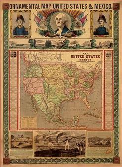 United States Map 1848