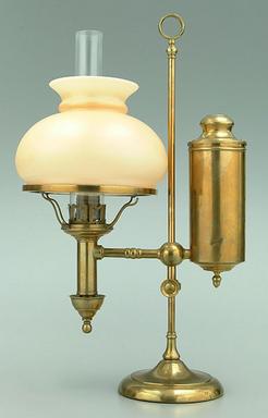 Student Lamp Shades on Student Lamp  Brass With Frosted Beige Glass Shade  Cleveland Safety