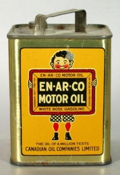 An En Ar Co Motor Oil And White Roses Gasoline Square Oil Can Tin Coin An En Ar Co Motor Oil And White Roses Gasoline Square Oil Can Tin Coin