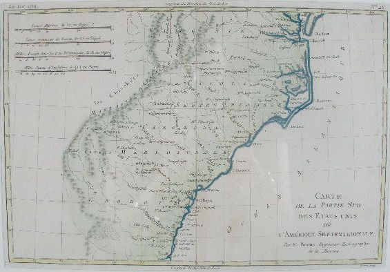 Map Bonne M Southeastern United - 87 01 