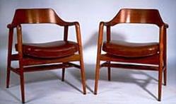 Furniture Chair Arm 02 Gunlocke Chair Co Modern Wooden Arched