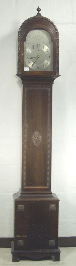 Tall Case Clock; Ohio, Revere Telechron, Mahogany, Grandmother