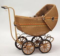 heywood wakefield wicker baby carriage