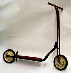 Scooter Unattributed Push Type Tin Frame Scooter Unattributed Push Type Tin