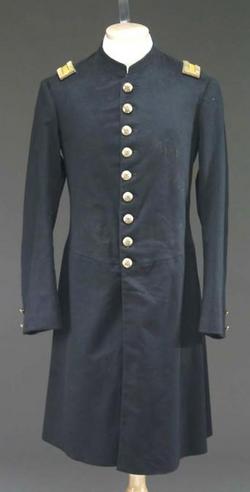 Uniform; Indian War Period, Frock Coat, Cavalry Officer, Eagle Buttons.