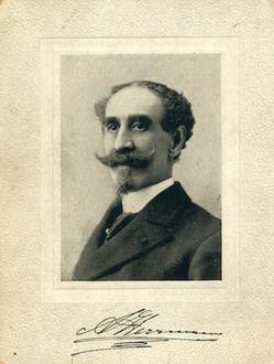 Photogravure; National Chemigraph Co, Bust of Magician Alexander Herrmann.