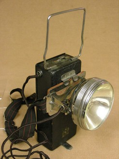 Miner Lamp; Winchester, Battery Operated, Headband.