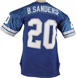 barry sanders game worn jersey