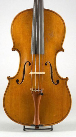 Strings; Violin, Martin (E), Stradivarius Copy, ca 1900, Saxony, Case.