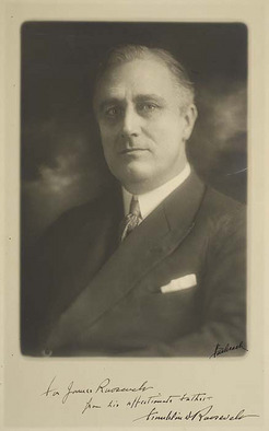 Signed Photograph; Roosevelt (Franklin D), Inscribed to Son, Portrait.