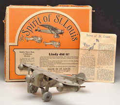 Toy Airplane; Metalcraft, Spirit of St Louis, No 80, Original Box.