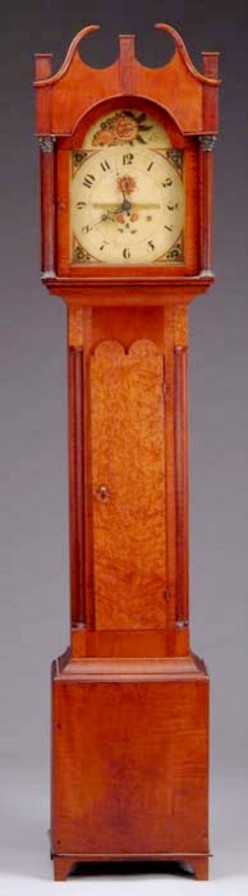 Tall Case Clock; Connecticut, Federal, Whiting (Riley), Bird's-Eye ...