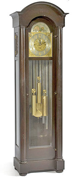 Tall Case Clock; Ohio, Herschede, Model 86, Mahogany, 3 Train Movement