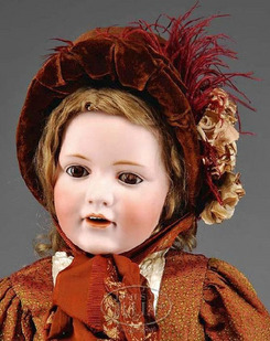 Kestner Doll; Bisque, Character Child #241, Brown Sleep Eyes with ...
