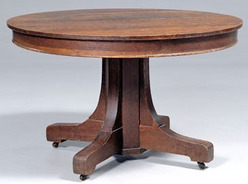 Furniture: Table-Dining; Arts & Crafts, Stickley (L&JG ...