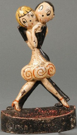 Doorstop Hubley Fish Copyright Charleston Dancers 9 Inch