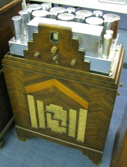 Radio; EH Scott, Napier Consolette, Art Deco Case.