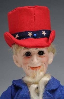 Bisque Doll; Dressel (Cuno & Otto), Character, Uncle Sam, Socket Head
