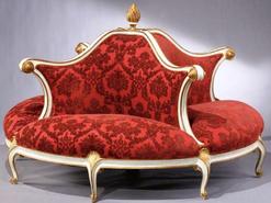 Furniture Settee Confidante Louis Xv Style Creme Paint