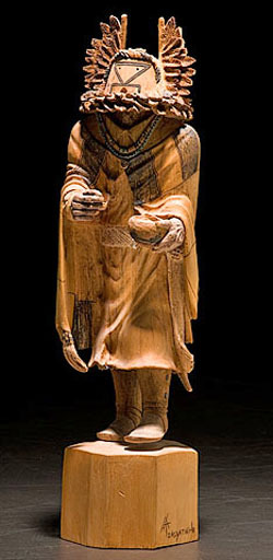 Doll; Hopi, Katsina, Teasyatwho (Ambrose), Crow Bride, Polychrome Paint