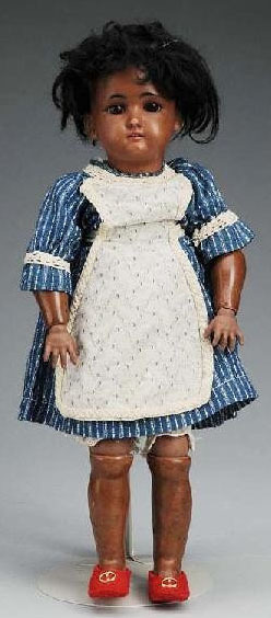 Simon & Halbig Doll; Dressel (Cuno & Otto), Child #1349, Black, Brown