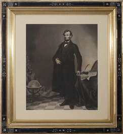 Ritchie, AH; Engraving, Full Length Portrait of Abraham Lincoln, 21 inch.