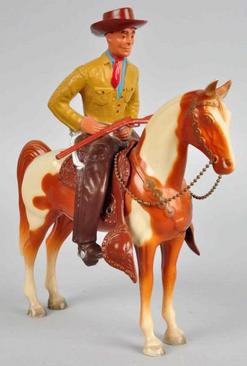 Figure; Breyer, Cowboy & Horse, 9 inch.