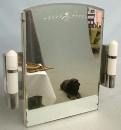 Furniture Cabinet Hanging Medicine Side Lights Etched Mirror