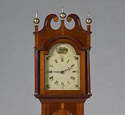William Leaveworth Pewter Wooden Movement Tall Clock Hands 
