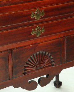 Furniture Highboy Chippendale Dunlap School Maple Flat Top