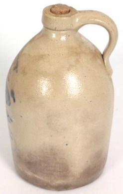 Stoneware Ballard Ol Ak Jug Cobalt Abstract Decoration 12 Inch