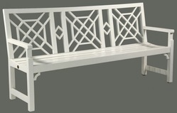 Garden Bench Richardson Allen Chinese Chippendale Style Lattice