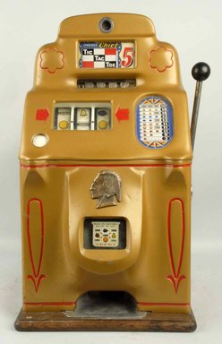 Antique 5 cent slot machine