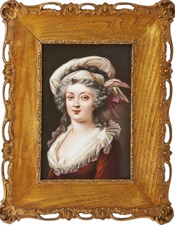 KPM Porcelain; Plaque, Portrait, Maria Theresa, Mother of Marie