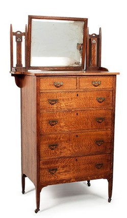 Furniture Dresser Arts Crafts Luce Furniture Oak 6 Drawers