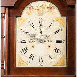 Tall Case Clock; Ohio, Federal, Read & Watson, Cherry, Inlaid, Broken ...